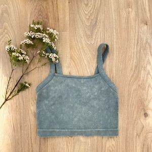 Colsie waffle knit crop top